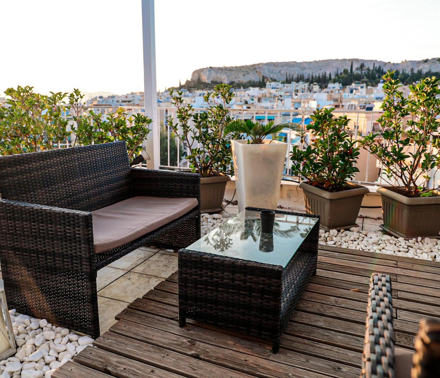 Renovated Apartment With Roof Garden Access, 15 M Walk To Acropolis Athens Exterior photo